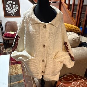 Anthropology Pilcro Western Horse Graphic Cardigan